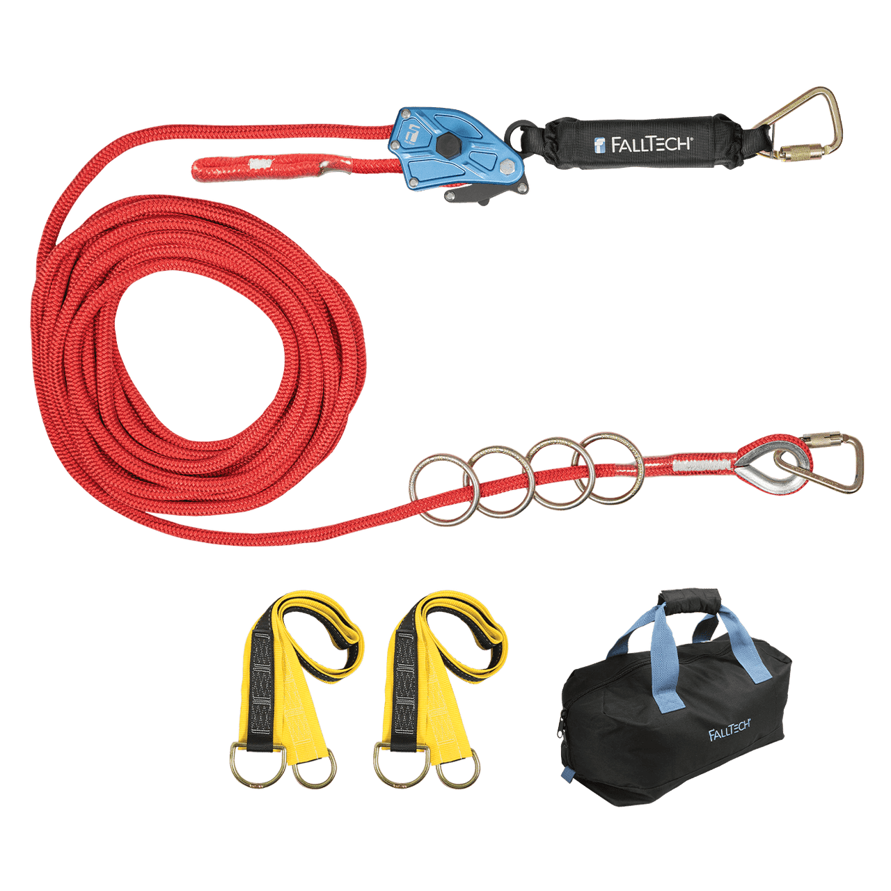 FallTech 60' 4-Person Temp Rope HLL System