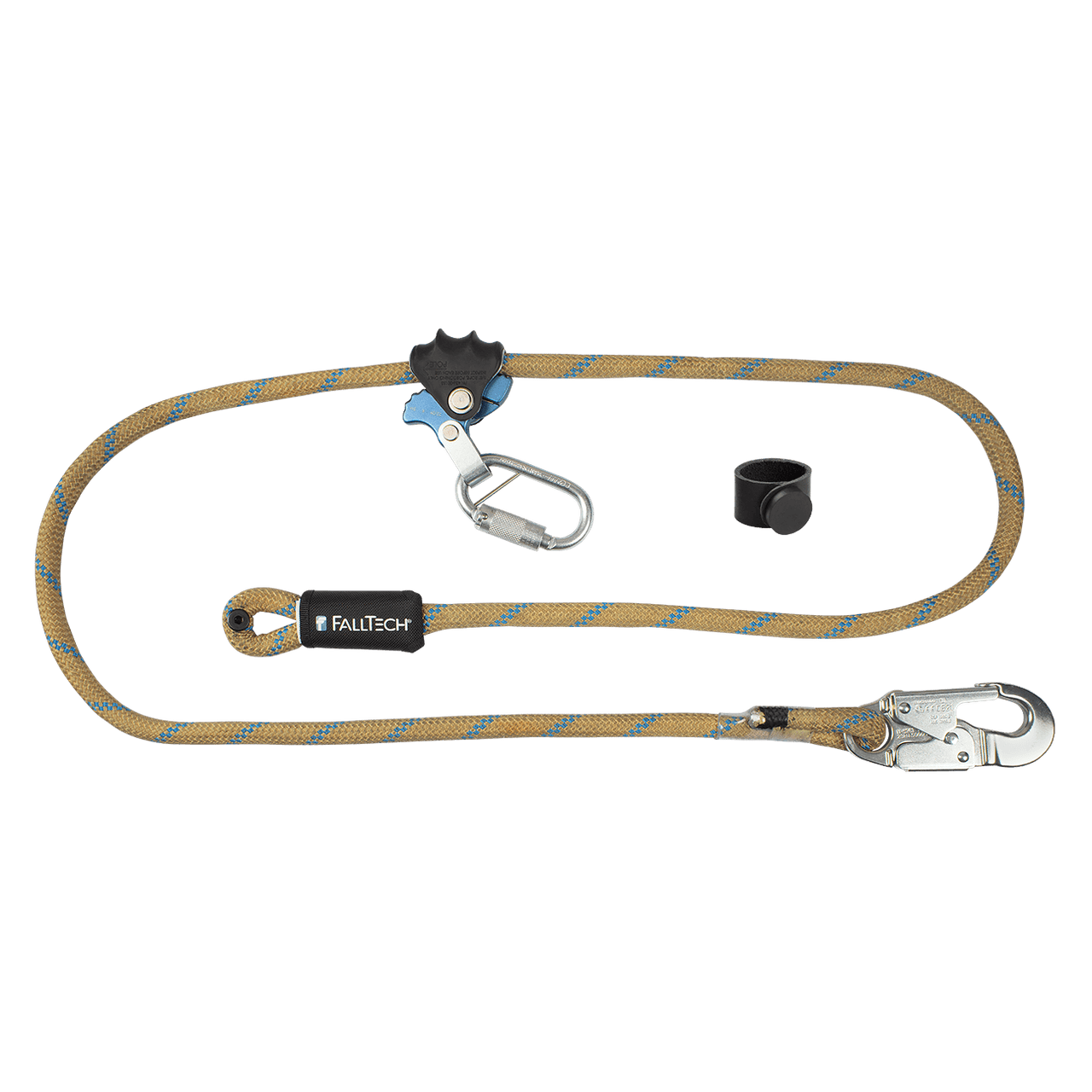 FallTech APEX Pro Adjustable Wood Pole Fall Restrict Device, Secondary Rope Positioning Lanyard