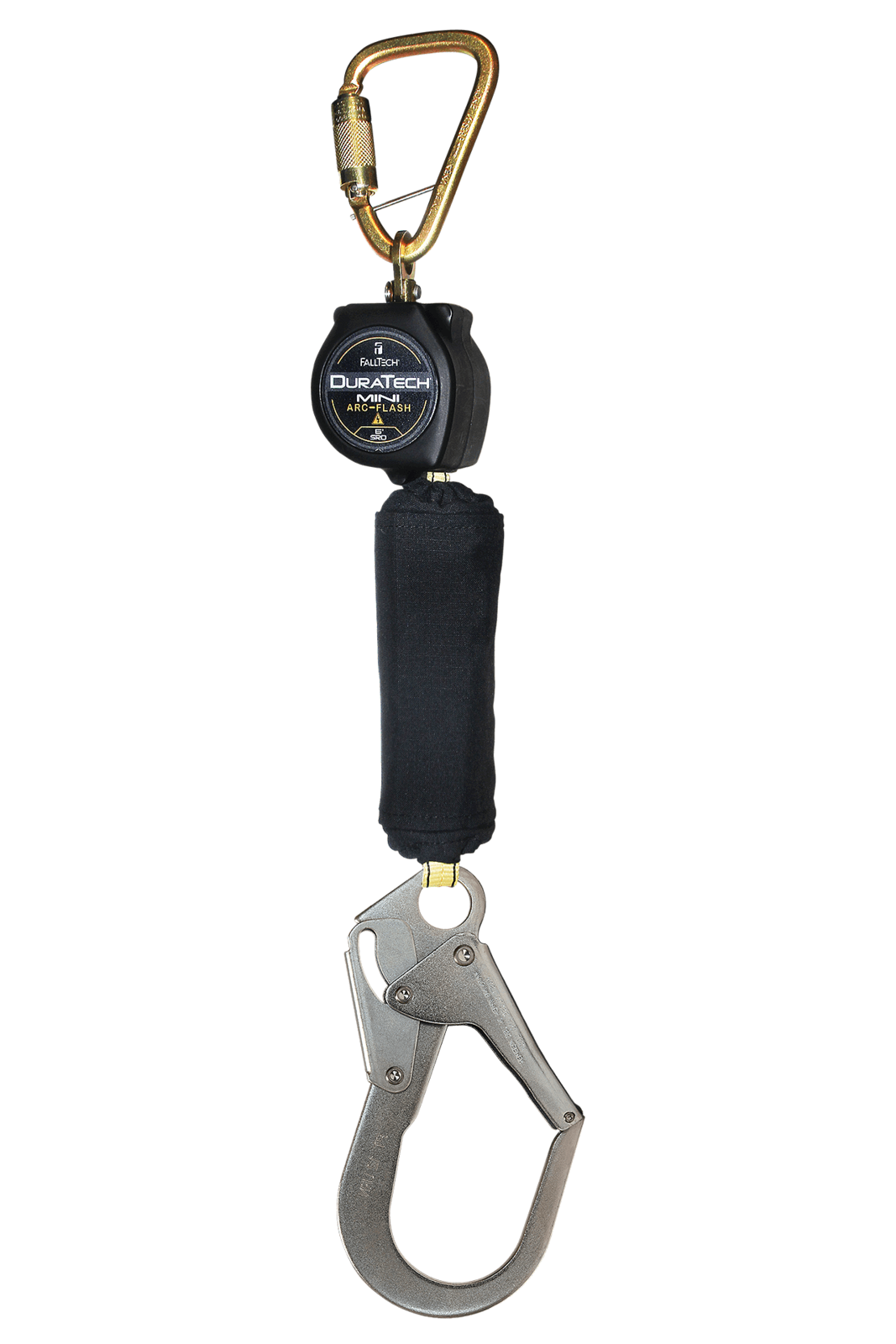 Falltech 6' Arc Flash DuraTech Mini Class 1 Personal SRL-P with Steel Rebar Hook, Includes Steel Dorsal Connecting Carabiner (ANSI)