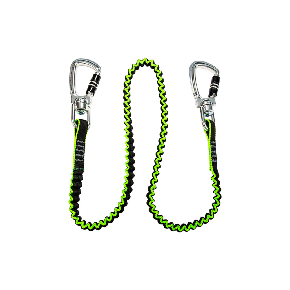 Safewaze 35 lb. Medium Duty Elasticated Tool Tether: 2 Carabiners