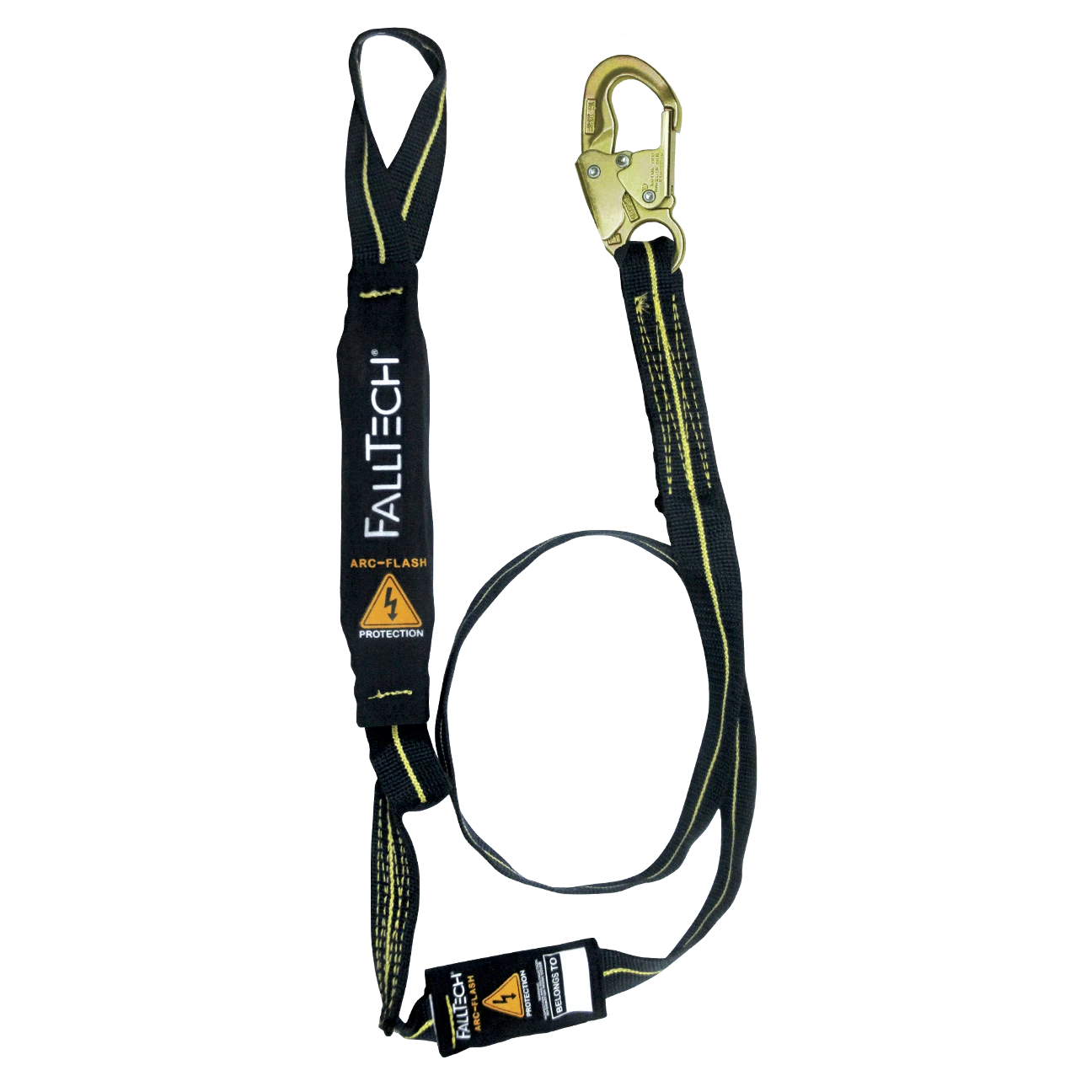 FallTech 6' Arc Flash Energy Absorbing Lanyard - Single-leg